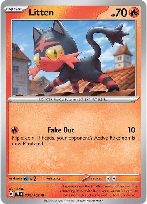 Litten (032/162) [Scarlet & Violet: Temporal Forces] Pokémon