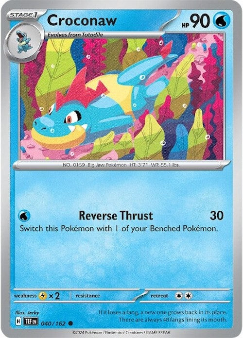 Croconaw (040/162) [Scarlet & Violet: Temporal Forces] Pokémon