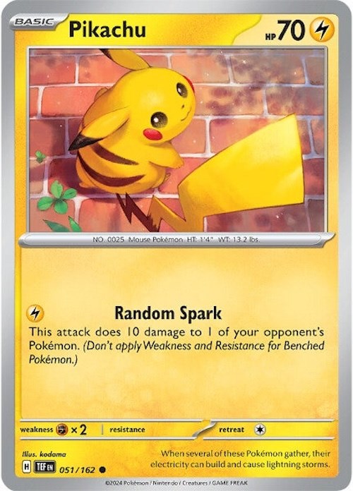 Pikachu (051/162) [Scarlet & Violet: Temporal Forces] Pokémon