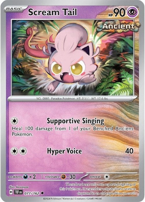 Scream Tail (077/162) [Scarlet & Violet: Temporal Forces] Pokémon