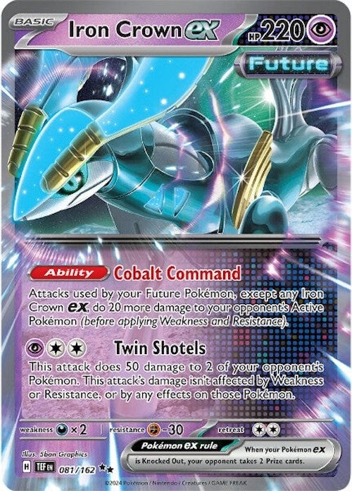 Iron Crown ex (081/162) [Scarlet & Violet: Temporal Forces] Pokémon