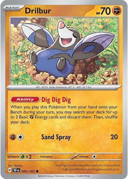Drilbur (085/162) [Scarlet & Violet: Temporal Forces] Pokémon