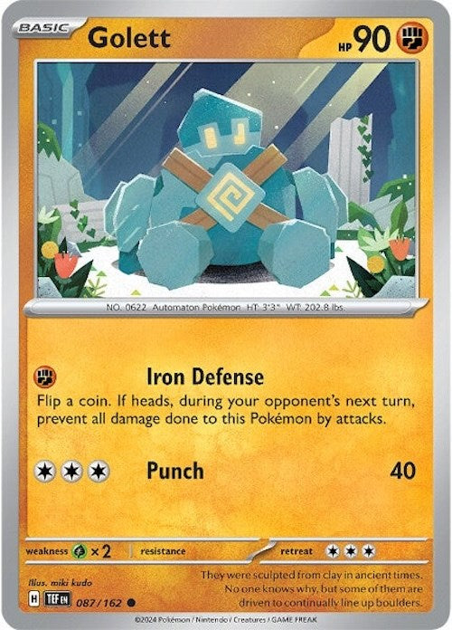 Golett (087/162) [Scarlet & Violet: Temporal Forces] Pokémon