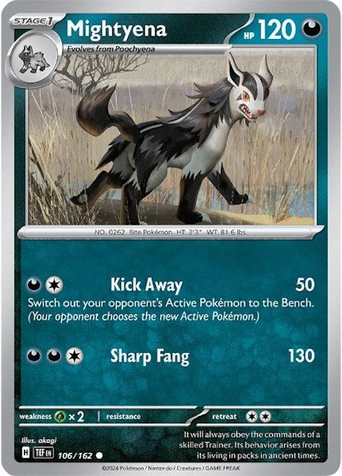 Mightyena (106/162) [Scarlet & Violet: Temporal Forces] Pokémon