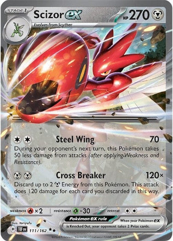 Scizor ex (111/162) [Scarlet & Violet: Temporal Forces] Pokémon