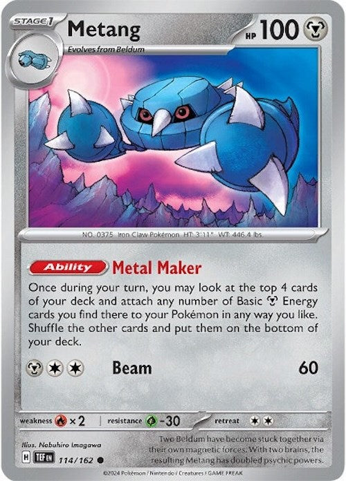 Metang (114/162) [Scarlet & Violet: Temporal Forces] Pokémon