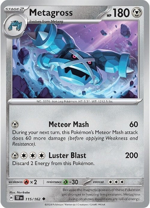 Metagross (115/162) [Scarlet & Violet: Temporal Forces] Pokémon