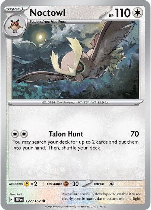 Noctowl (127/162) [Scarlet & Violet: Temporal Forces] Pokémon