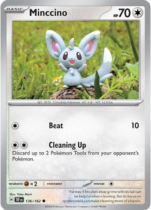 Minccino (136/162) [Scarlet & Violet: Temporal Forces] Pokémon