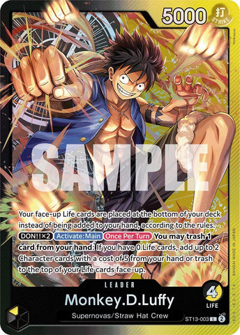 Monkey.D.Luffy [Ultra Deck: The Three Brothers] Bandai