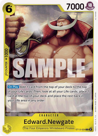 Edward.Newgate [Ultra Deck: The Three Brothers] Bandai