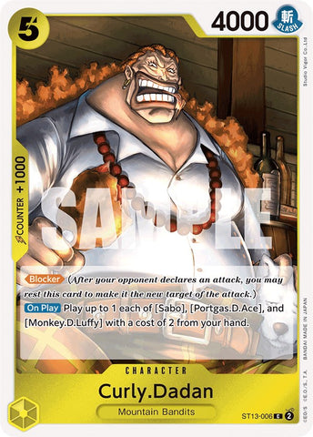 Curly.Dadan [Ultra Deck: The Three Brothers] Bandai