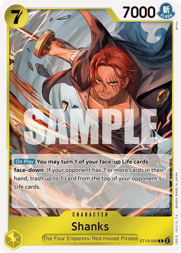 Shanks [Ultra Deck: The Three Brothers] Bandai