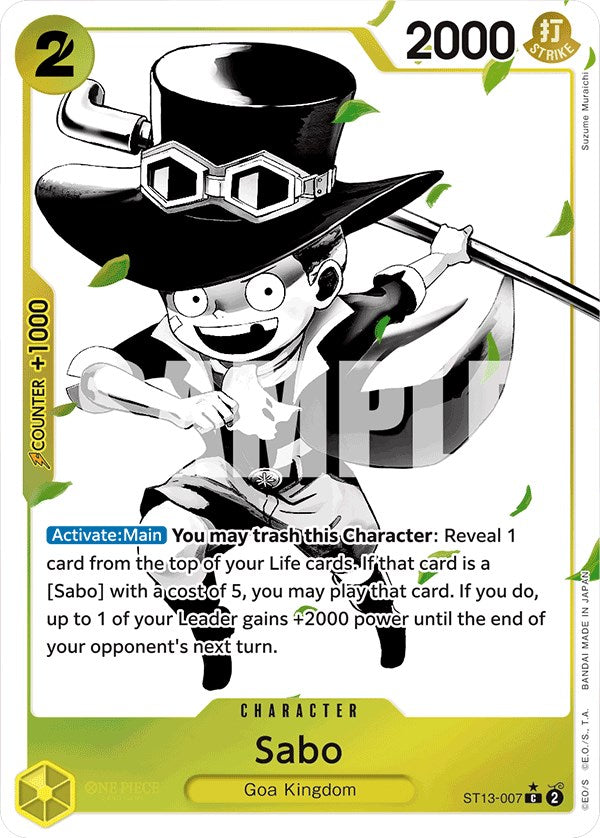 Sabo (Parallel) [Ultra Deck: The Three Brothers] Bandai