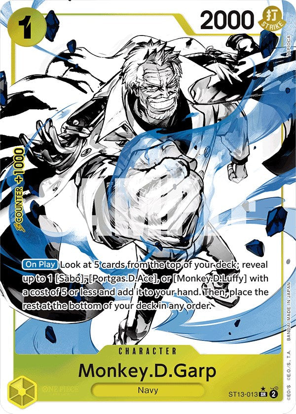 Monkey.D.Garp (Parallel) [Ultra Deck: The Three Brothers] Bandai
