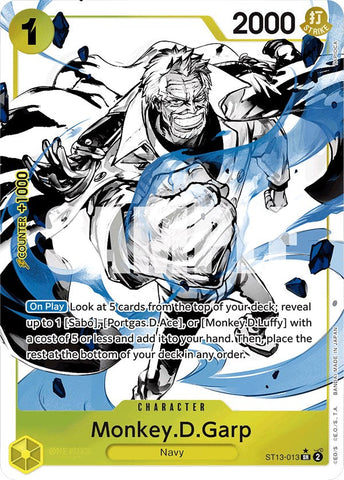 Monkey.D.Garp (Parallel) [Ultra Deck: The Three Brothers] Bandai