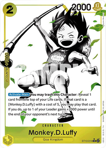 Monkey.D.Luffy (Parallel) [Ultra Deck: The Three Brothers] Bandai