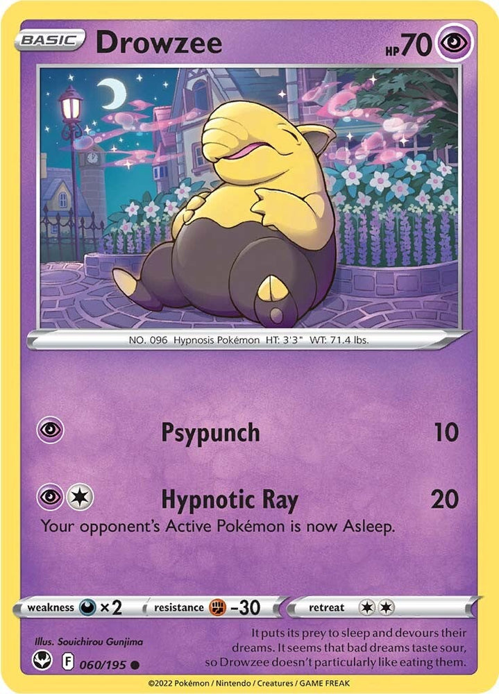 Drowzee (060/195) [Sword & Shield: Silver Tempest] Pokémon