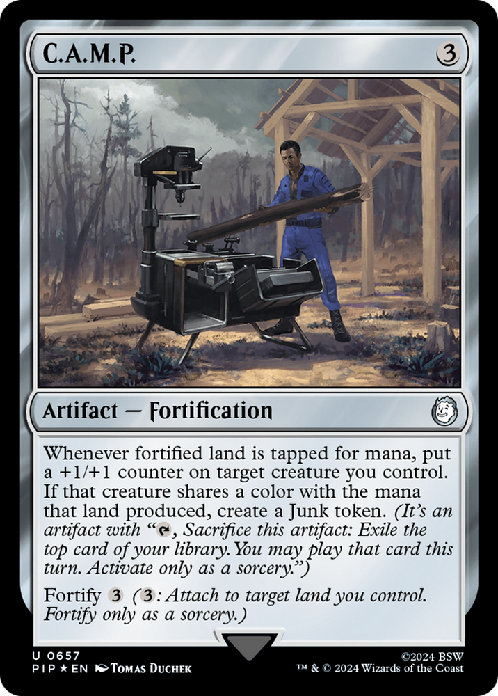 C.A.M.P. (Surge Foil) [Fallout] Magic: The Gathering