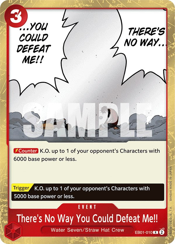 There's No Way You Could Defeat Me!! [Extra Booster: Memorial Collection] Bandai