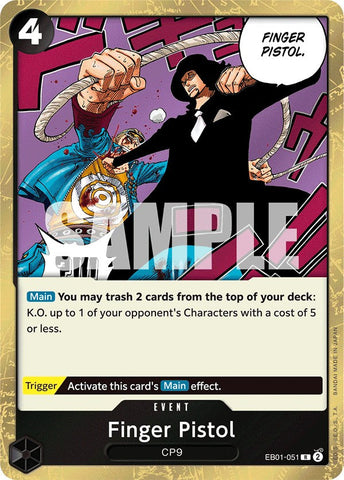 Finger Pistol [Extra Booster: Memorial Collection] Bandai