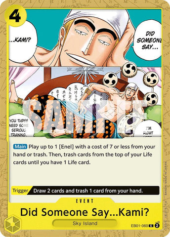Did Someone Say...Kami? [Extra Booster: Memorial Collection] Bandai