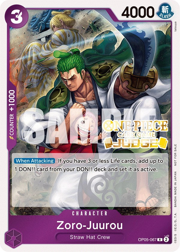 Zoro-Juurou (Judge Pack Vol. 3) [One Piece Promotion Cards] Bandai