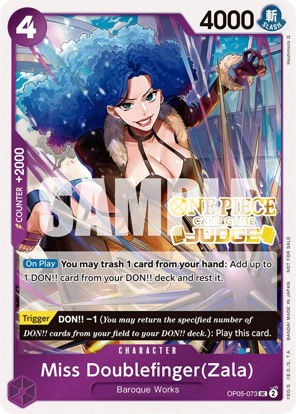 Miss Doublefinger(Zala) (Judge Pack Vol. 3) [One Piece Promotion Cards] Bandai