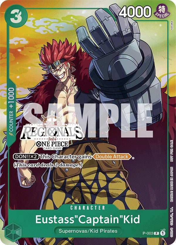 Eustass"Captain"Kid (Online Regional 2024 Vol. 2) [Participant] [One Piece Promotion Cards] Bandai