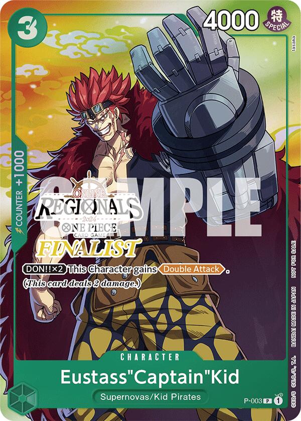 Eustass"Captain"Kid (Online Regional 2024 Vol. 2) [Finalist] [One Piece Promotion Cards] Bandai