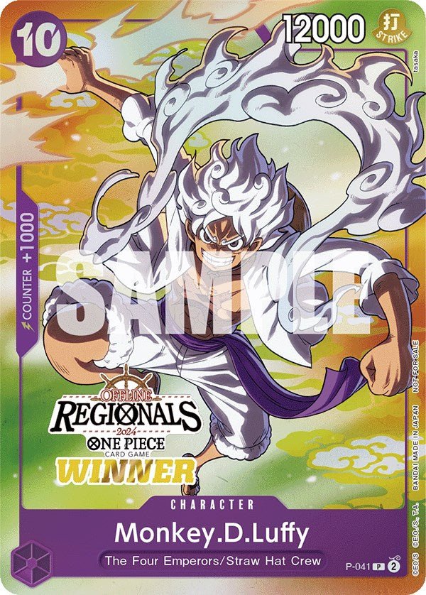 Monkey.D.Luffy (Offline Regional 2024 Vol. 2) [Winner] [One Piece Promotion Cards] Bandai