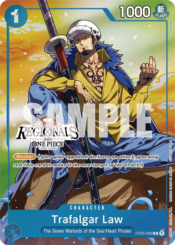Trafalgar Law (Offline Regional 2024 Vol. 2) [Participant] [One Piece Promotion Cards] Bandai