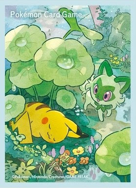 Card Sleeves - Pikachu and Sprigatito (64-Pack) (Pokemon Center Japan Exclusive) Pokémon