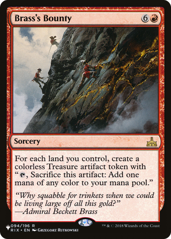 Brass's Bounty [The List] Magic: The Gathering