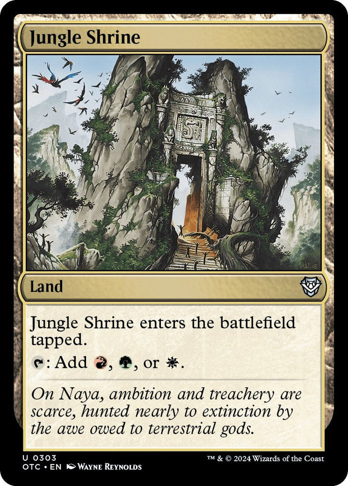 Jungle Shrine [Outlaws of Thunder Junction Commander] Magic: The Gathering