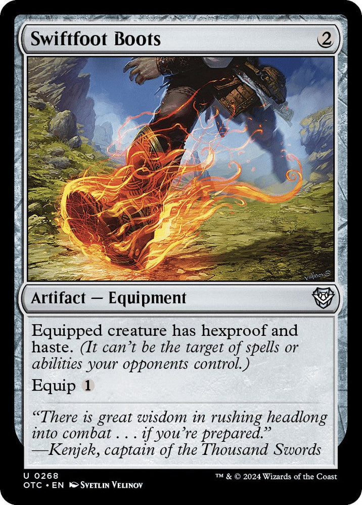 Swiftfoot Boots [Outlaws of Thunder Junction Commander] Magic: The Gathering
