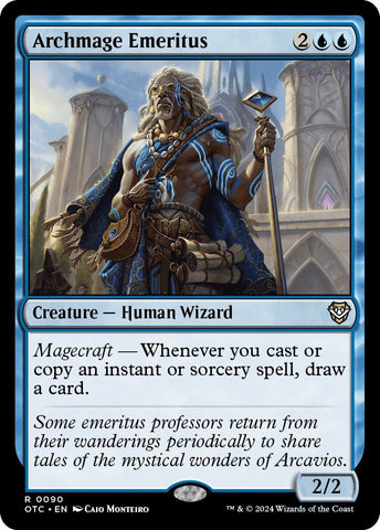 Archmage Emeritus [Outlaws of Thunder Junction Commander] Magic: The Gathering