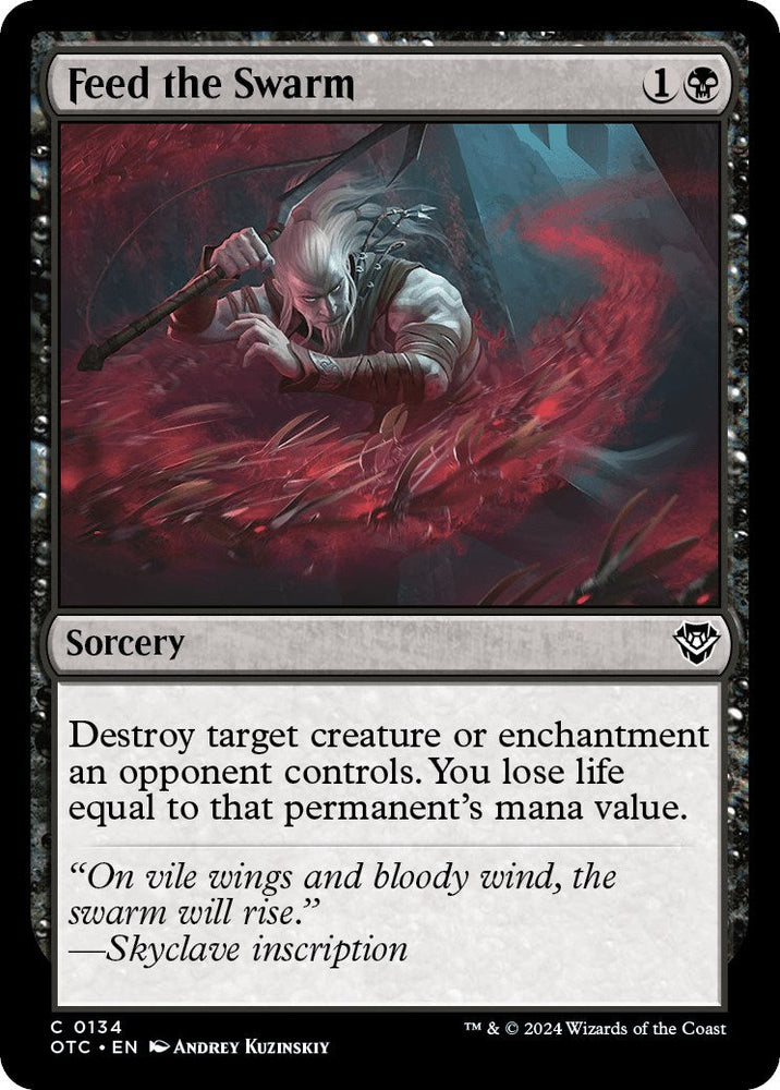 Feed the Swarm [Outlaws of Thunder Junction Commander] Magic: The Gathering