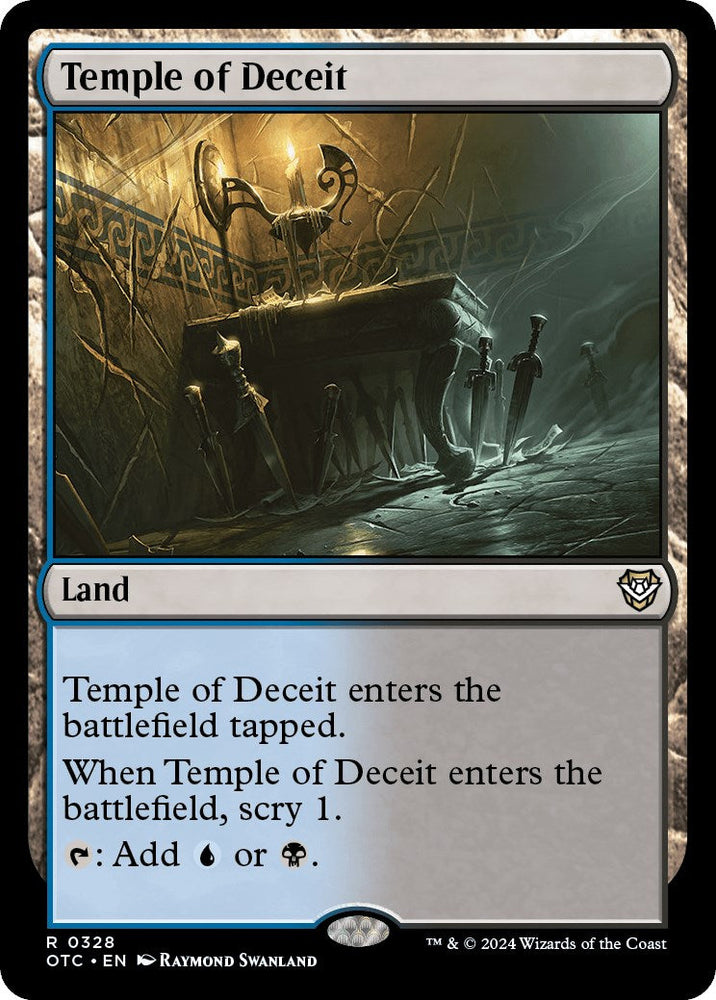 Temple of Deceit [Outlaws of Thunder Junction Commander] Magic: The Gathering