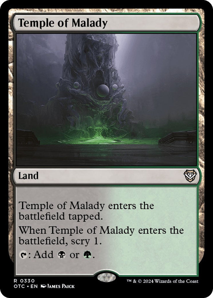 Temple of Malady [Outlaws of Thunder Junction Commander] Magic: The Gathering