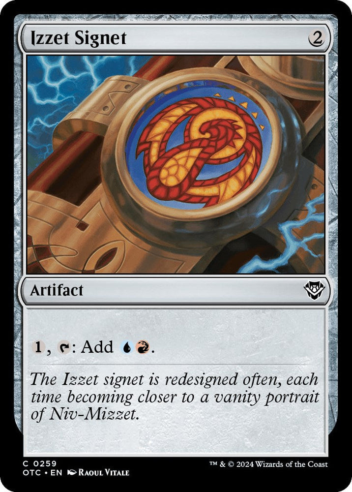 Izzet Signet [Outlaws of Thunder Junction Commander] Magic: The Gathering