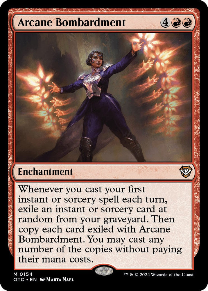 Arcane Bombardment [Outlaws of Thunder Junction Commander] Magic: The Gathering