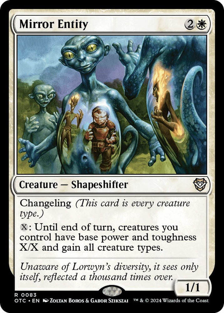 Mirror Entity [Outlaws of Thunder Junction Commander] Magic: The Gathering