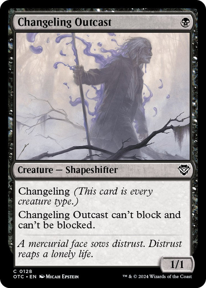 Changeling Outcast [Outlaws of Thunder Junction Commander] Magic: The Gathering
