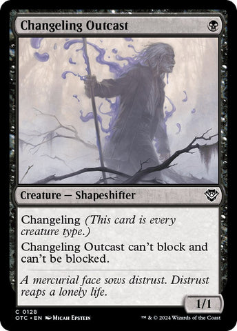 Changeling Outcast [Outlaws of Thunder Junction Commander] Magic: The Gathering