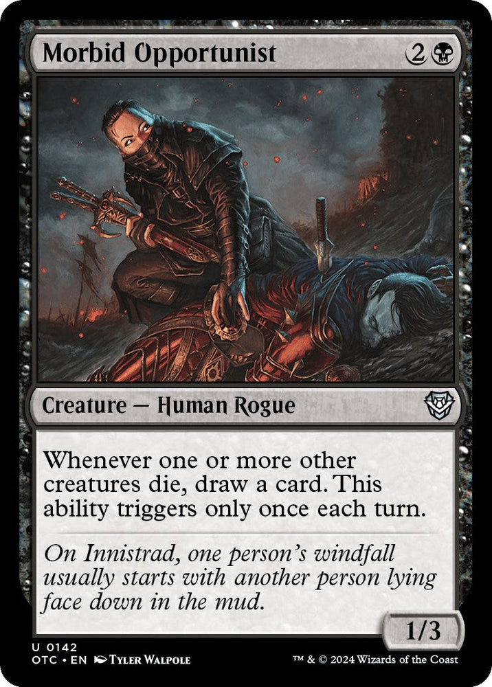 Morbid Opportunist [Outlaws of Thunder Junction Commander] Magic: The Gathering