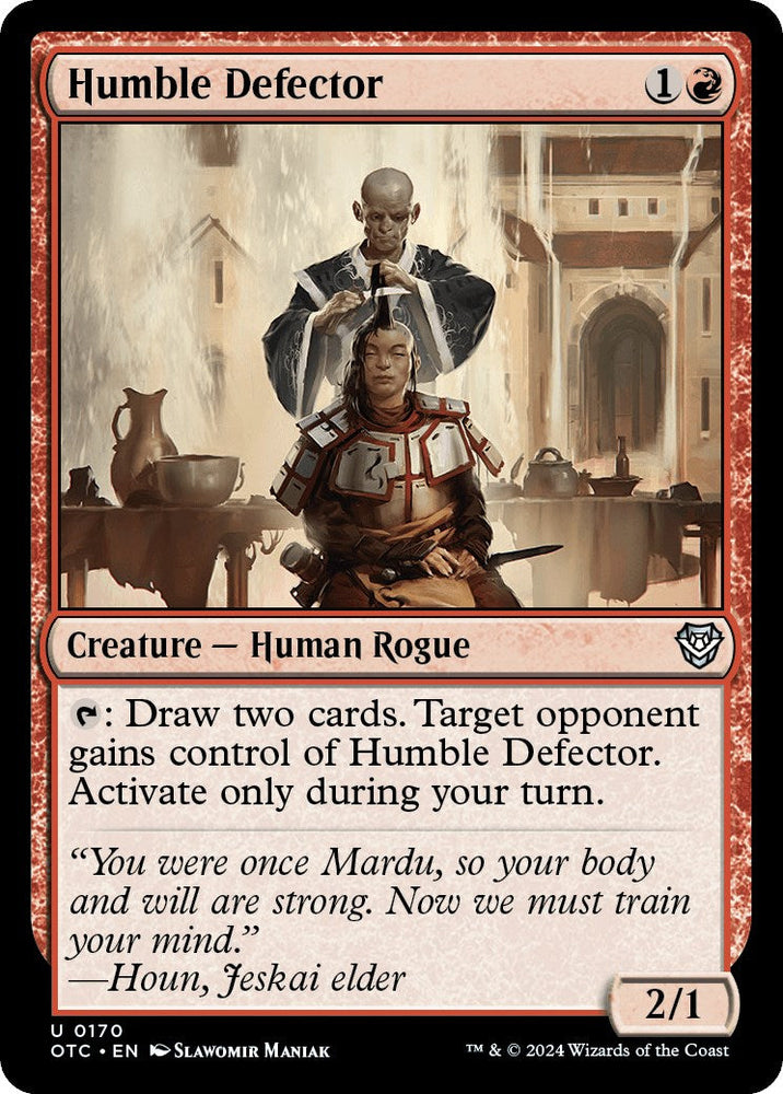 Humble Defector [Outlaws of Thunder Junction Commander] Magic: The Gathering