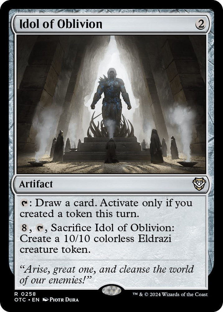 Idol of Oblivion [Outlaws of Thunder Junction Commander] Magic: The Gathering