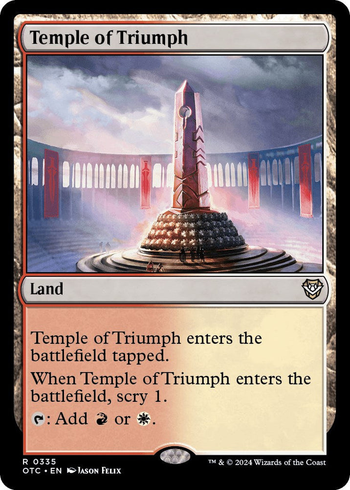 Temple of Triumph [Outlaws of Thunder Junction Commander] Magic: The Gathering