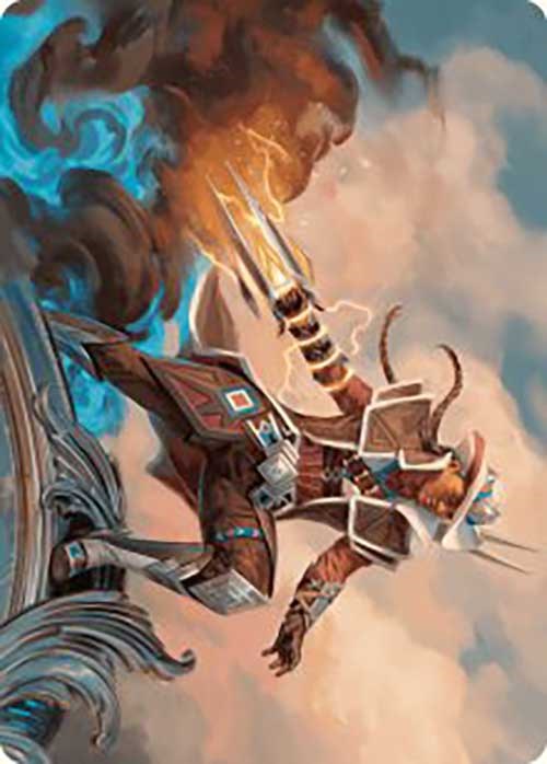 Annie Flash, the Veteran Art Card [Outlaws of Thunder Junction Art Series] Magic: The Gathering